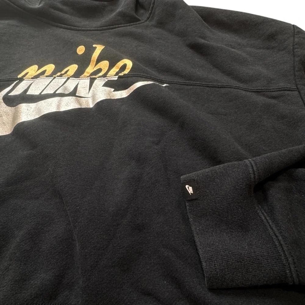 Nike Woman’s Sportswear Rally Metallic Clash Cropped Hoodie Black Size Medium